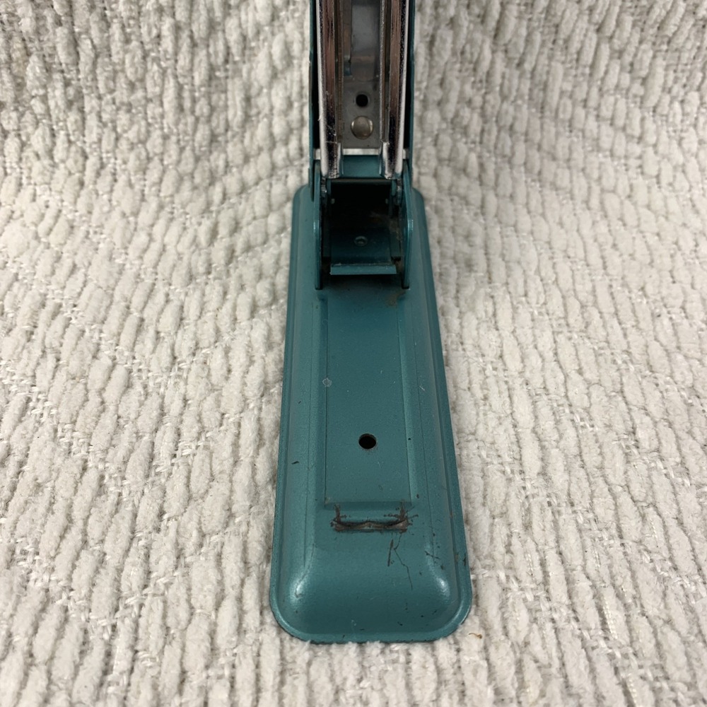 Vintage‎ Swingline CUB Stapler Teal Made in USA Teal Green 5.25" Long - Picture 11 of 15